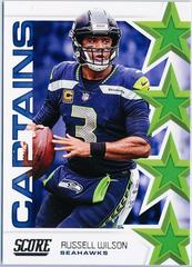 Russell Wilson Football Cards 2019 Panini Score Captains Prices