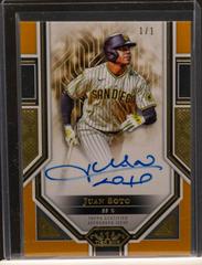 Juan Soto [Gold Ink] #AS-JS Baseball Cards 2023 Topps Tier One Advanced Stats Stars Autographs Prices