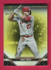 Mike Trout [Citrine] Baseball Cards 2021 Topps Triple Threads Prices