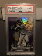 Fernando Tatis Jr. [Purple Refractor] #58 Baseball Cards 2019 Bowman's Best Prices