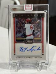 Carl Yastrzemski Baseball Cards 2022 Panini Three and Two Legendary Signatures Prices