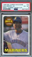 Ken Griffey Jr. [Hand Cut] #37 Baseball Cards 1990 Baseball Cards Magazine Repli Cards Prices