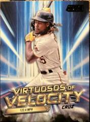 Oneil Cruz [Black] #VV-13 Baseball Cards 2023 Stadium Club Virtuosos of Velocity Prices