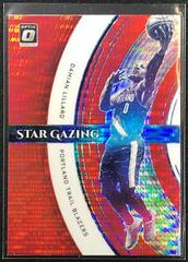Damian Lillard [Red Pulsar] Basketball Cards 2021 Panini Donruss Optic Star Gazing Prices