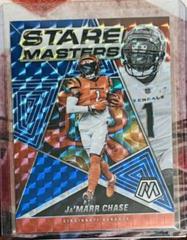 Ja'Marr Chase [Blue] Football Cards 2022 Panini Mosaic Stare Masters Prices