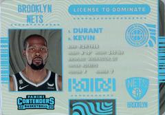 Kevin Durant #23 Basketball Cards 2022 Panini Contenders License to Dominate Prices