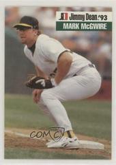 Mark McGwire #22 Baseball Cards 1993 Jimmy Dean Prices