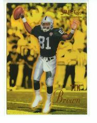 Tim Brown [Mirror Gold] #18 Football Cards 1995 Panini Select Certified Prices