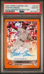 Hunter Greene [Orange] #AC-HG Baseball Cards 2022 Topps Chrome Update Autographs Prices