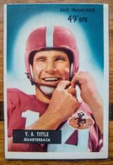 Y.A. Tittle Football Cards 1955 Bowman Prices