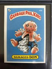 Damaged DON #40b Garbage Pail Kids 1985 Mini Prices
