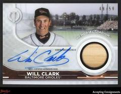 Will Clark Baseball Cards 2022 Topps Tribute Stadium Signatures Prices