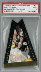 Brett Favre [Gold Foil] #37 Football Cards 1998 Playoff Contenders Pennants Prices