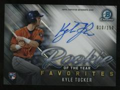 Kyle Tucker [Blue Refractor] #CRA-KT Baseball Cards 2019 Bowman Chrome Rookie Autographs Prices