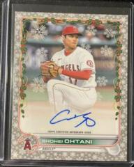 Shohei Ohtani [Silver Metallic] #WHA-SO Baseball Cards 2022 Topps Holiday Autographs Prices