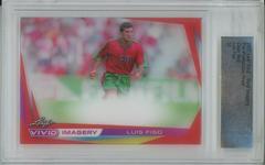 Luis Figo [Red] #VI-LF1 Soccer Cards 2022 Leaf Vivid Imagery Prices