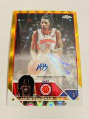 Aaron Bradshaw [Gold Wave] #CA-AB Basketball Cards 2023 Topps Chrome McDonald's All American Autographs Prices