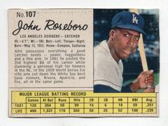 John Roseboro [Hand Cut] Baseball Cards 1962 Jell O Prices