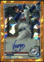 Miguel Vargas [Orange] #BSPA-MV Baseball Cards 2020 Bowman Sapphire Autographs Prices