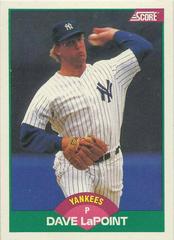 Dave LaPoint #4T Baseball Cards 1989 Score Traded Prices