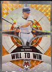 Cal Ripken [Reactive Orange] #WW-12 Baseball Cards 2022 Panini Mosaic Will to Win Prices