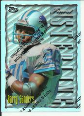 Barry Sanders [Refractor w/Coating] #103 Football Cards 1996 Topps Finest Prices