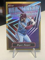 Bryce Harper [Gold] #FH-2 Baseball Cards 2023 Topps Finest Headliners Prices