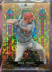 Mike Trout [Gold Donut Circles] #SG-1 Baseball Cards 2021 Panini Prizm Stained Glass Prices