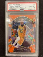 LeBron James [Neon Orange Pulsar] Basketball Cards 2020 Panini Select Prices