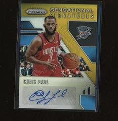 Chris Paul [Gold Prizm] Basketball Cards 2019 Panini Prizm Sensational Signatures Prices