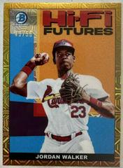 Jordan Walker [Gold Refractor Mega Box Mojo] Baseball Cards 2022 Bowman Hi Fi Futures Prices