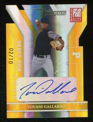 Yovani Gallardo [Auto. Aspir. Gold] Baseball Cards 2004 Donruss Elite Extra Edition Prices
