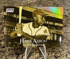 Hank Aaron [Gold Minted Refractor] Baseball Cards 2019 Stadium Club Chrome Prices