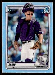 Drew Romo [Chrome Sky Blue Refractor] #BD-106 Baseball Cards 2020 Bowman Draft Prices