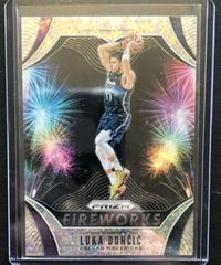 Luka Doncic [Fast Break] Basketball Cards 2019 Panini Prizm Fireworks Prices