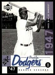 Jackie Robinson #25 Baseball Cards 2001 Upper Deck Legends of NY Prices