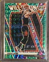 Zach LaVine [Green Mosaic] Basketball Cards 2020 Panini Mosaic Will to Win Prices