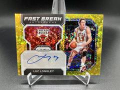 Luc Longley [Gold] #FB-LLB Basketball Cards 2022 Panini Prizm Fast Break Autographs Prices