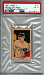 Harry Heilman [Heilmann Hand Cut] Baseball Cards 1923 W515 2 Prices