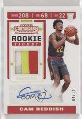 Cam Reddish [Autograph] #RTS-CRD Basketball Cards 2019 Panini Contenders Rookie Ticket Swatches Prices