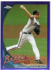 Tommy Hanson [Purple Refractor] #8 Baseball Cards 2010 Topps Chrome Prices