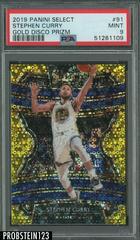 Stephen Curry [Gold Disco Prizm] #91 Basketball Cards 2019 Panini Select Prices