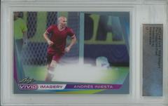 Andres Iniesta [Gray] Soccer Cards 2022 Leaf Vivid Imagery Prices