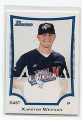 Karsten Whitson Baseball Cards 2009 Bowman Aflac Prices
