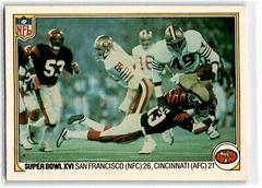 Super Bowl XVI [San Francisco vs. Cincinnati] #72 Football Cards 1983 Fleer Team Action Prices