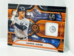 Aaron Judge [Orange] #SOA-AJ Baseball Cards 2022 Topps Tribute Stamp of Approval Relics Prices