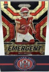 Skyy Moore [Gold Vinyl] Football Cards 2022 Panini Prizm Emergent Prices