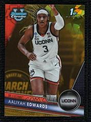 Aaliyah Edwards [Gold Sapphire] #19 Basketball Cards 2023 Bowman Chrome University Sapphire Prices
