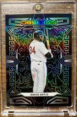 David Ortiz [Carolina Blue] #4 Baseball Cards 2023 Panini Chronicles Obsidian Prices