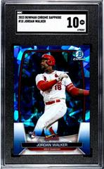 Jordan Walker #18 Baseball Cards 2023 Bowman Chrome Sapphire Prices